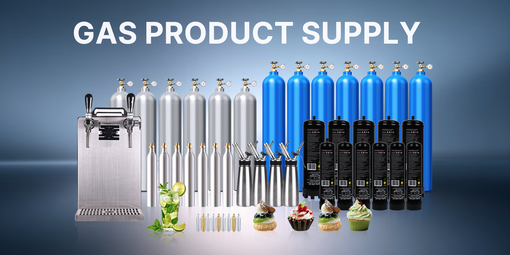 GULF PACIFIC food-grade commercial gases for culinary and beverage operations